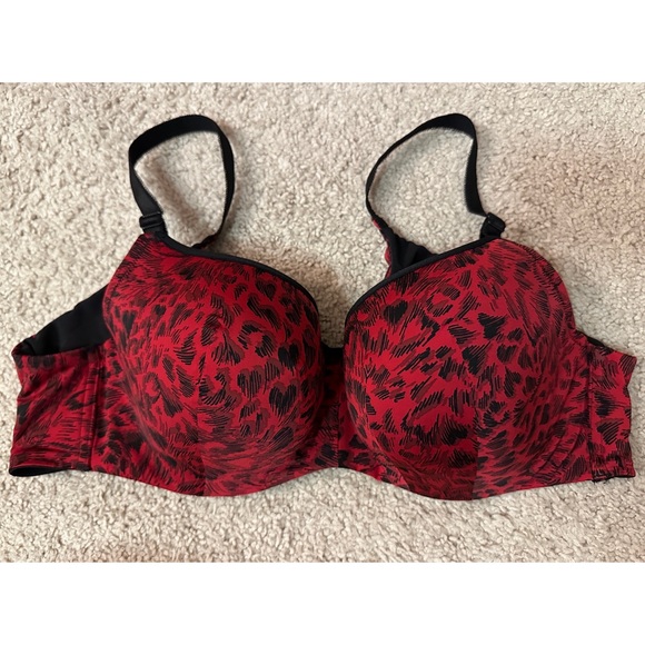 Women's Bra, Full-Coverage Balconette Lightly Lined Print 360° Back Smoothing - Picture 1 of 9